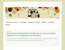Tablet Screenshot of congresso.foradoeixo.org.br
